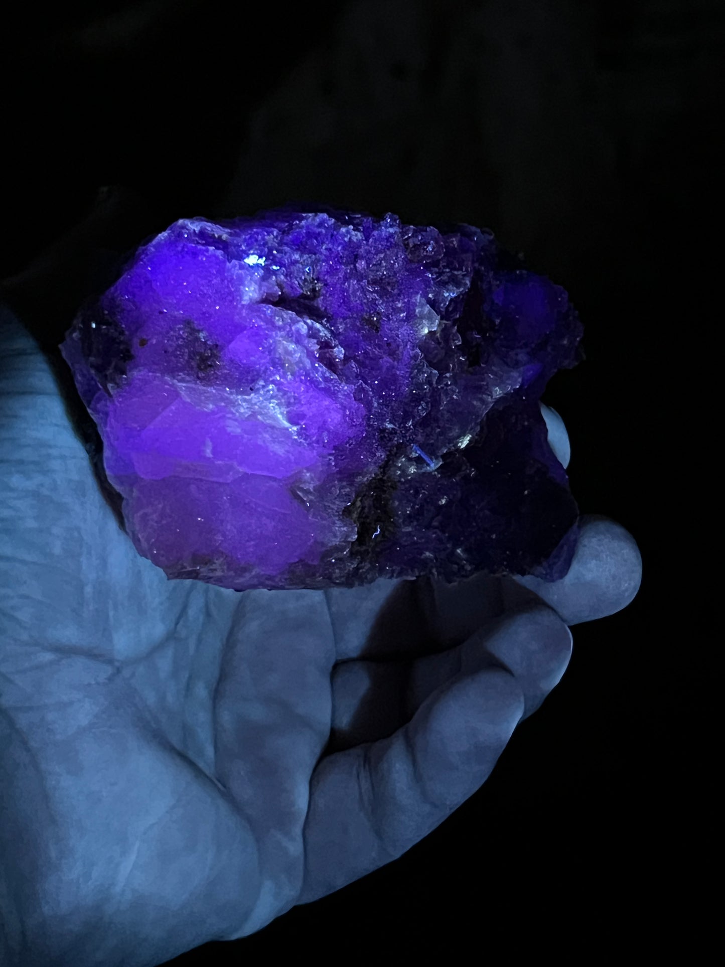 Purple over Yellow Fluorite