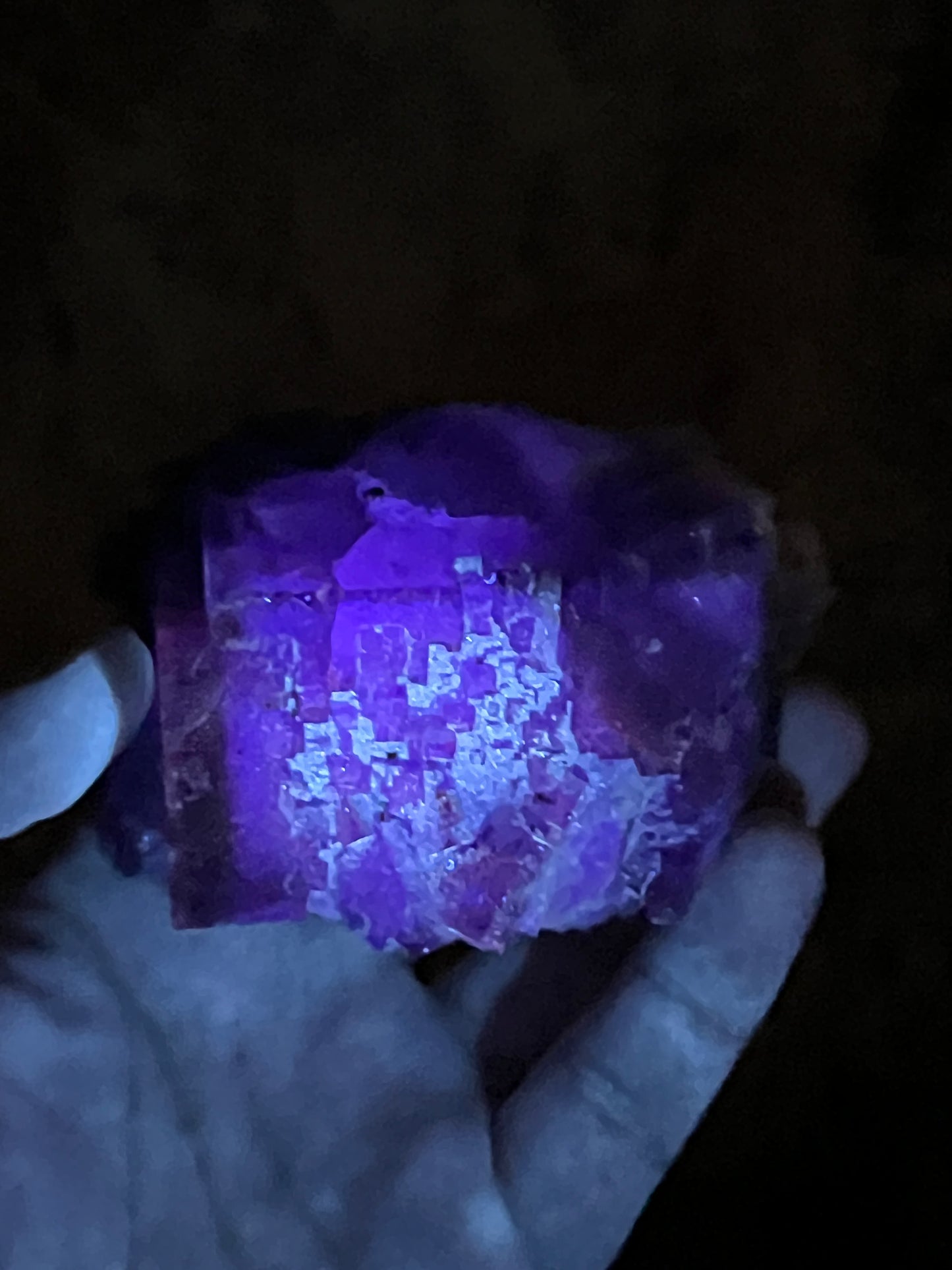 Purple over Yellow Fluorite