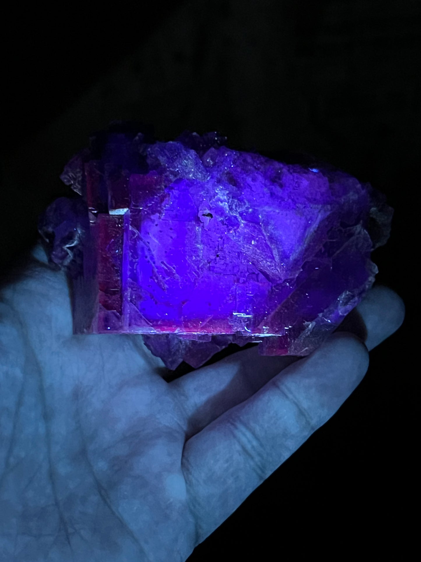 Purple over Yellow Fluorite