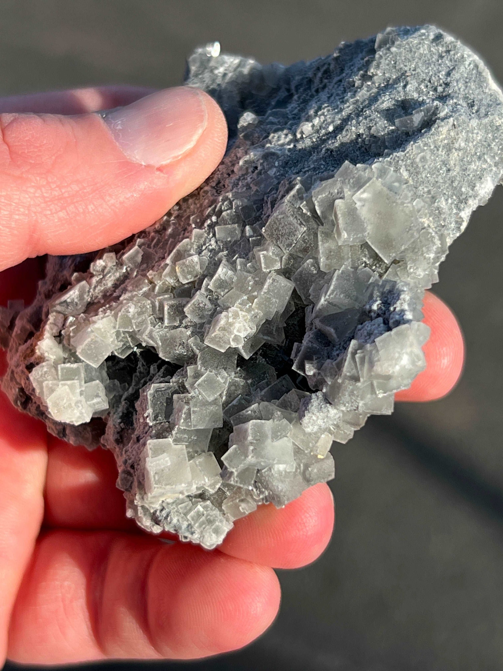 Clear "Smoky" Fluorite w/ Quartz