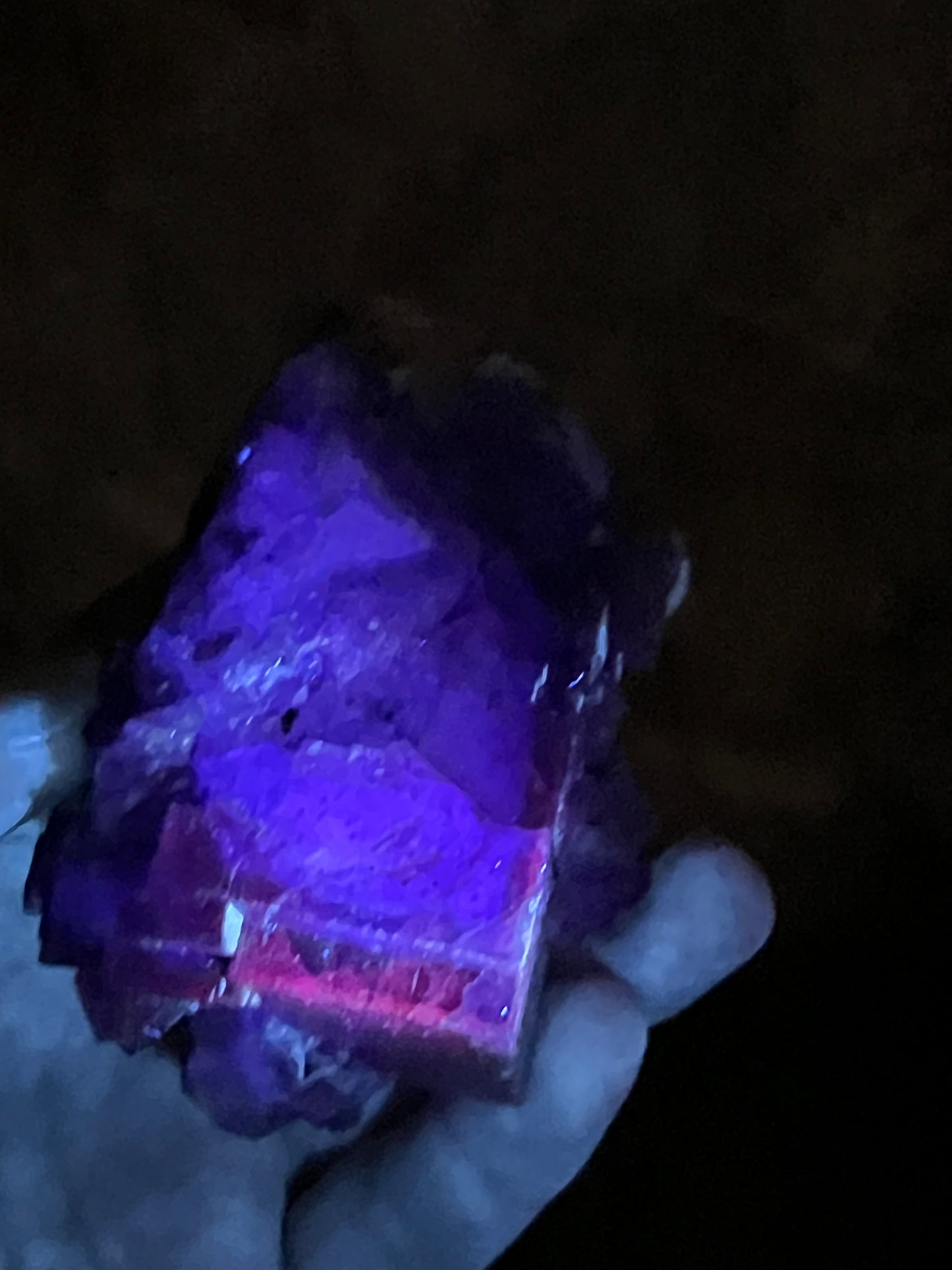 Purple over Yellow Fluorite