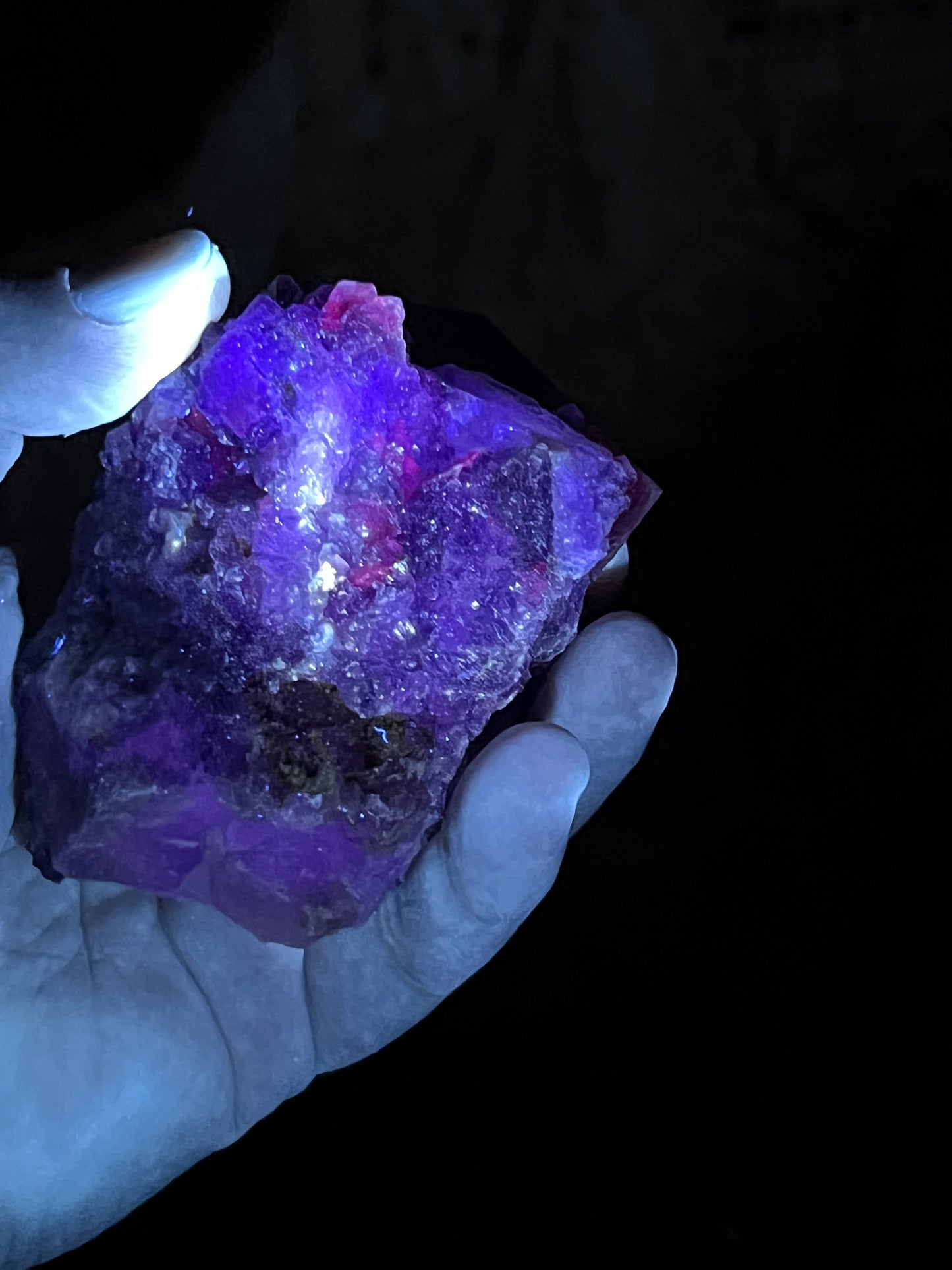 Purple over Yellow Fluorite