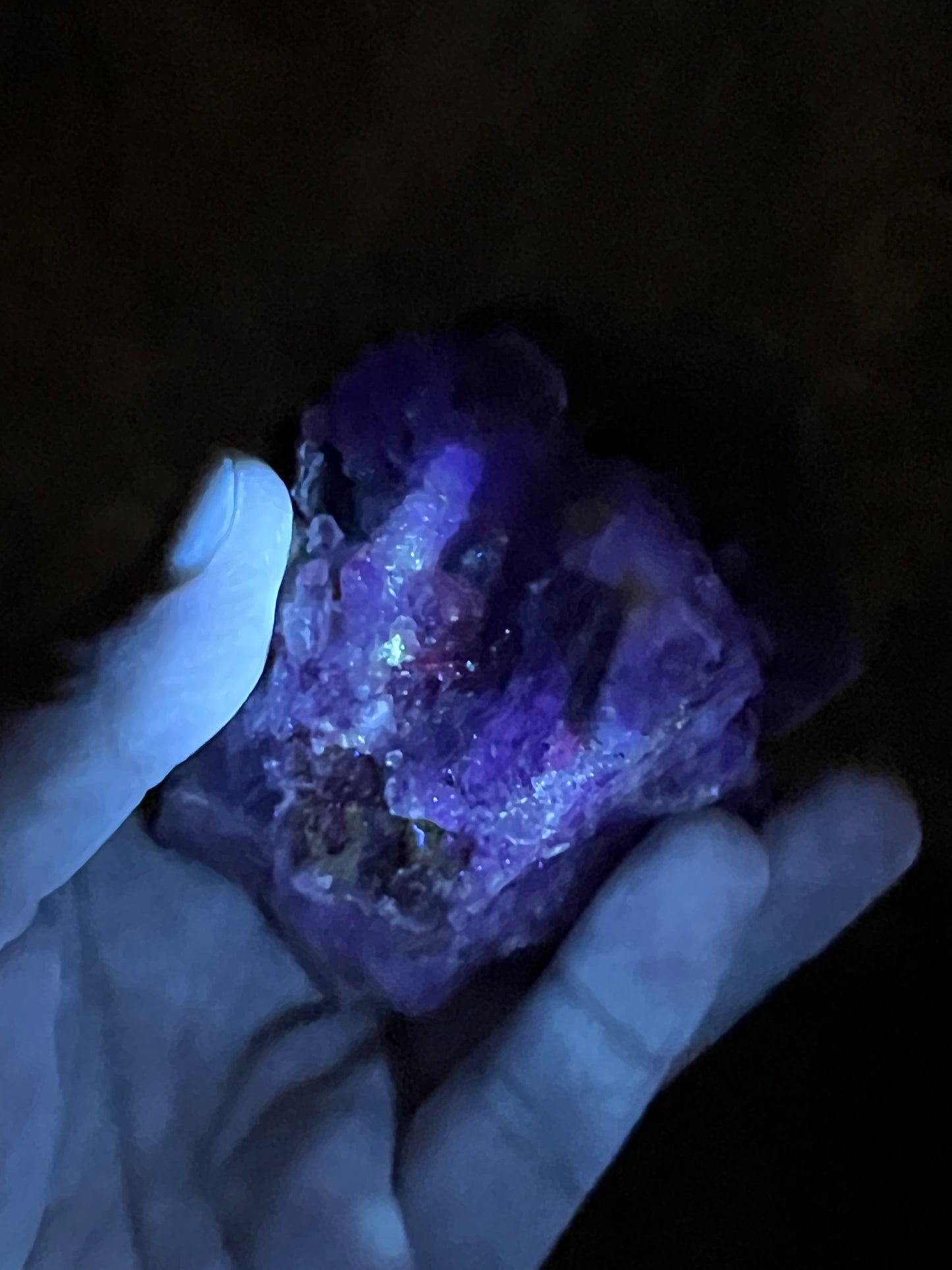 Purple over Yellow Fluorite