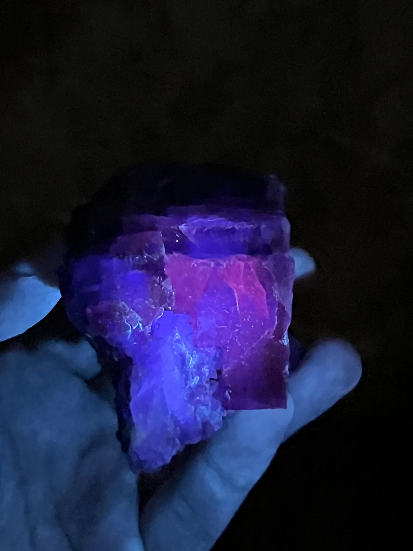 Purple over Yellow Fluorite