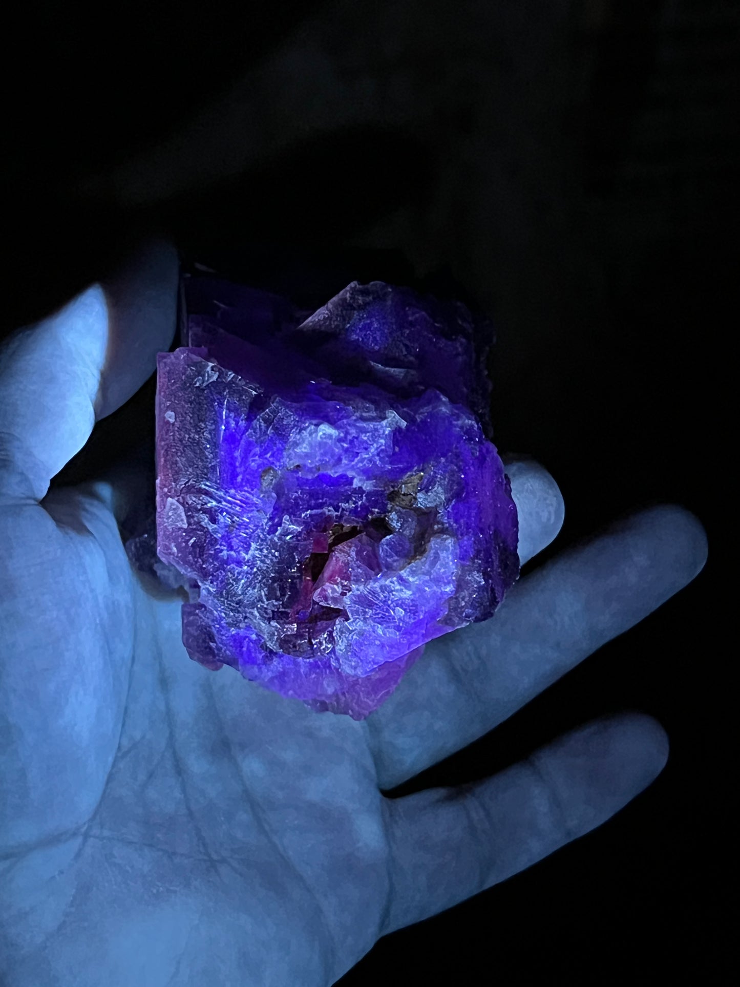 Purple over Yellow Fluorite