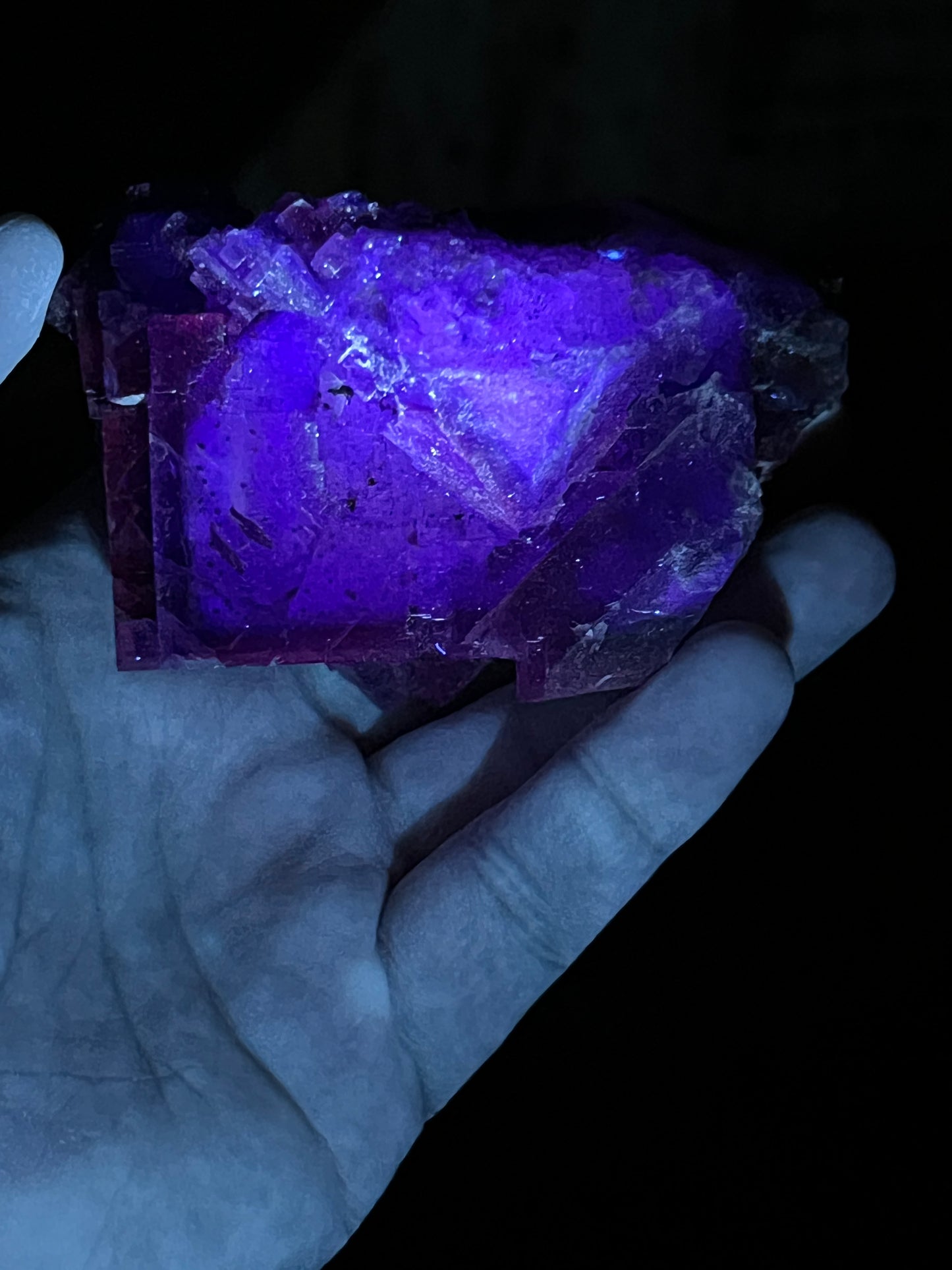 Purple over Yellow Fluorite