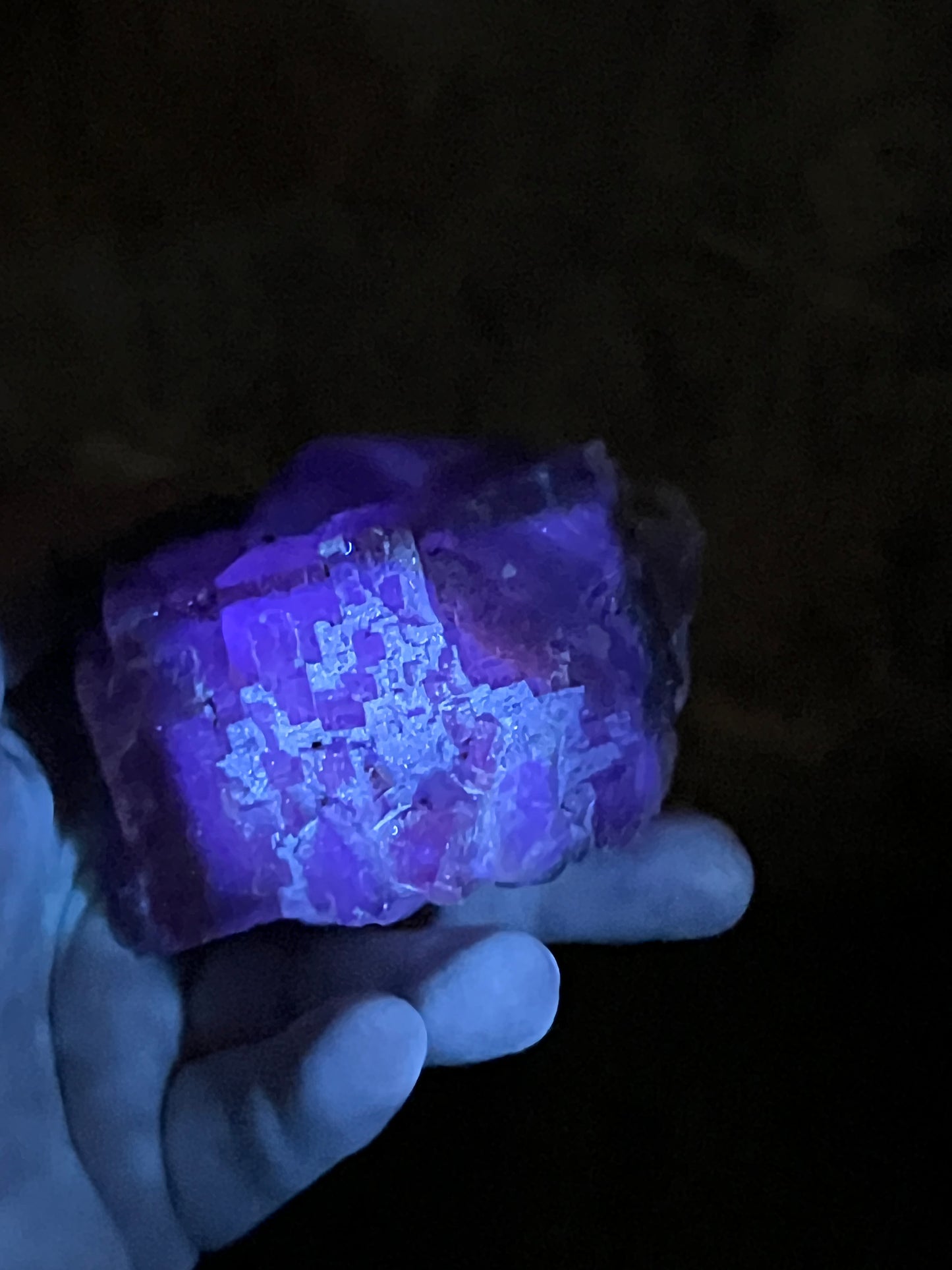 Purple over Yellow Fluorite