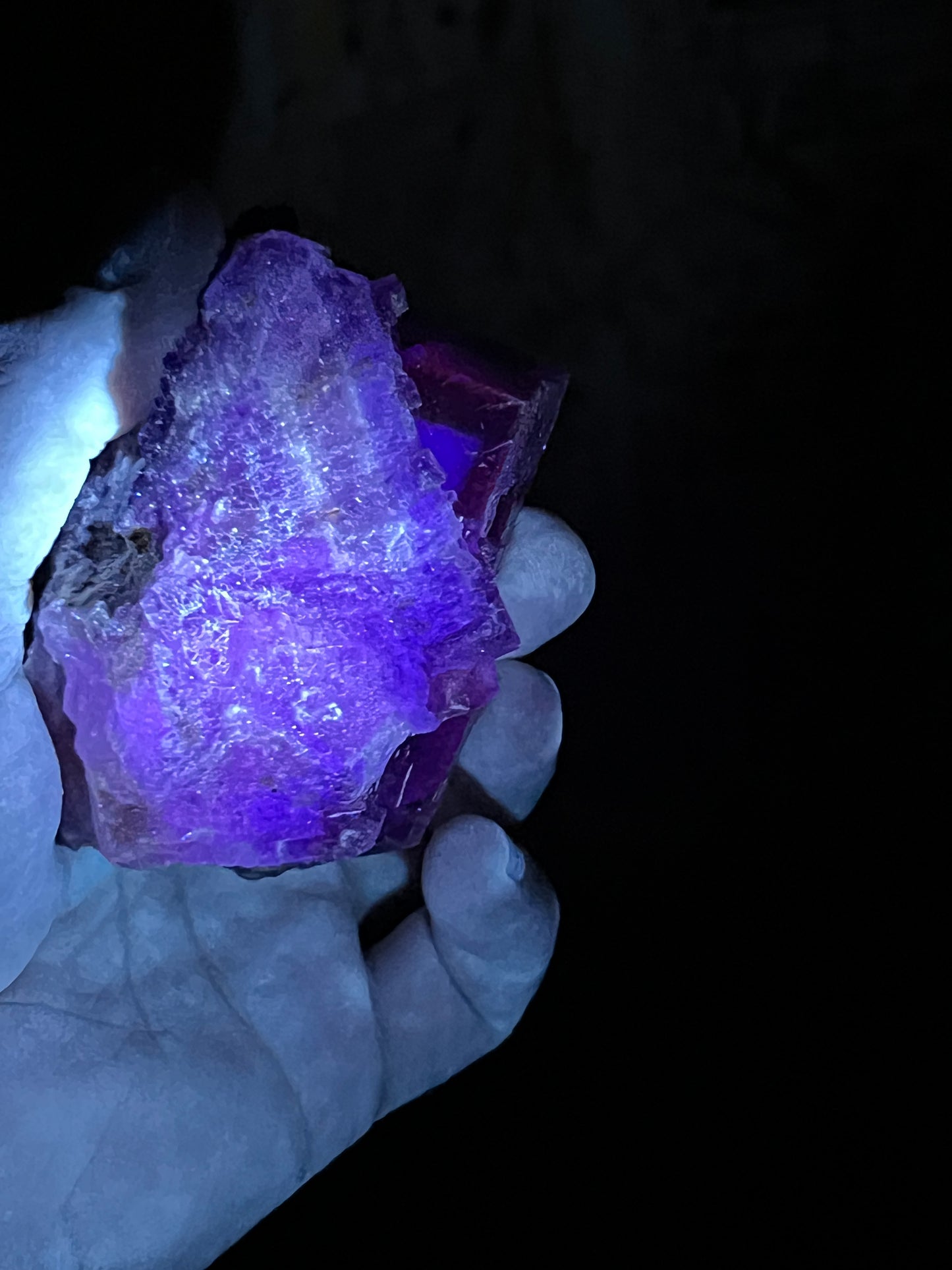 Purple over Yellow Fluorite