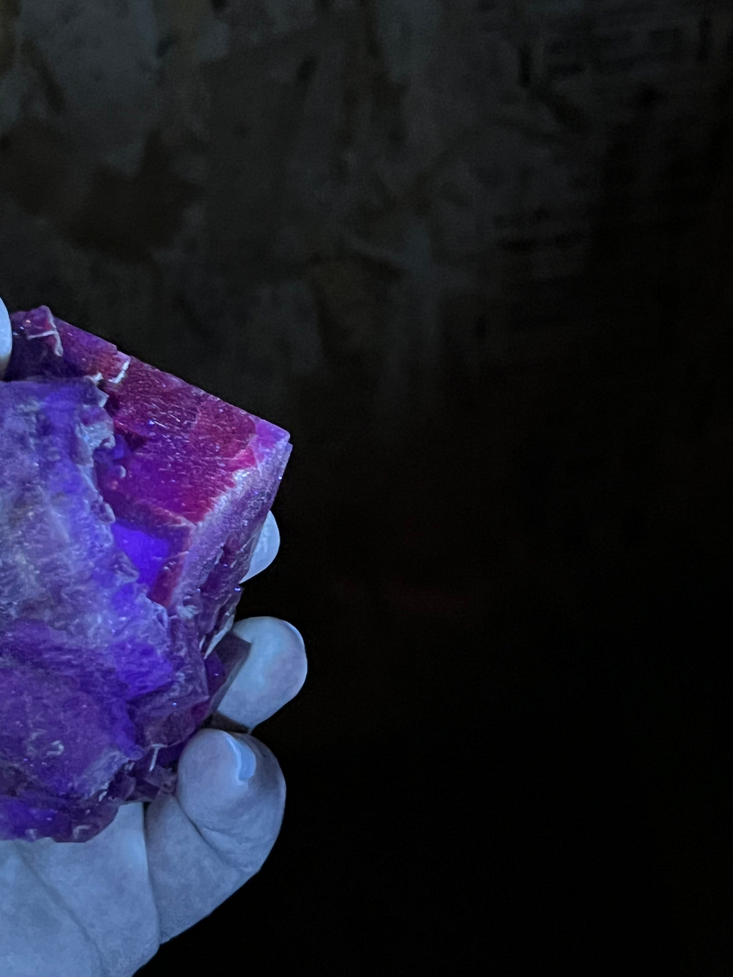 Purple over Yellow Fluorite