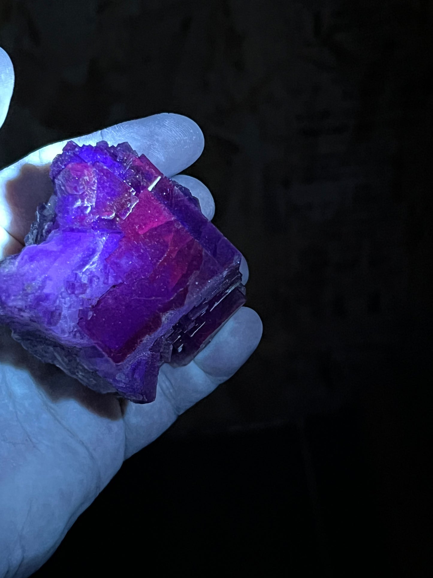 Purple over Yellow Fluorite