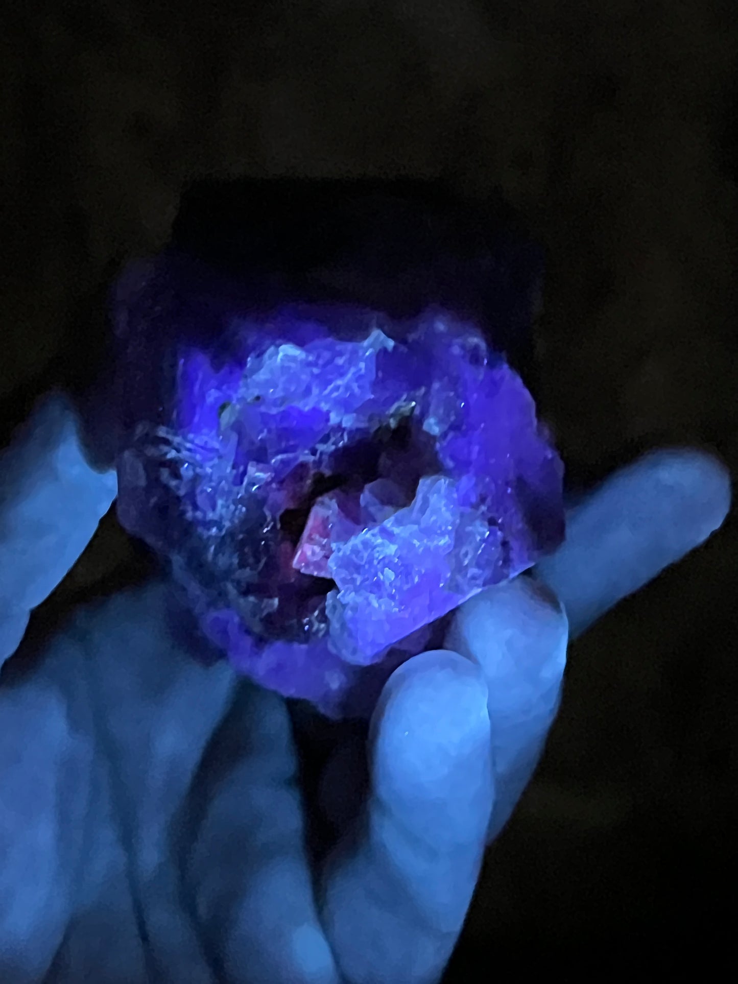 Purple over Yellow Fluorite