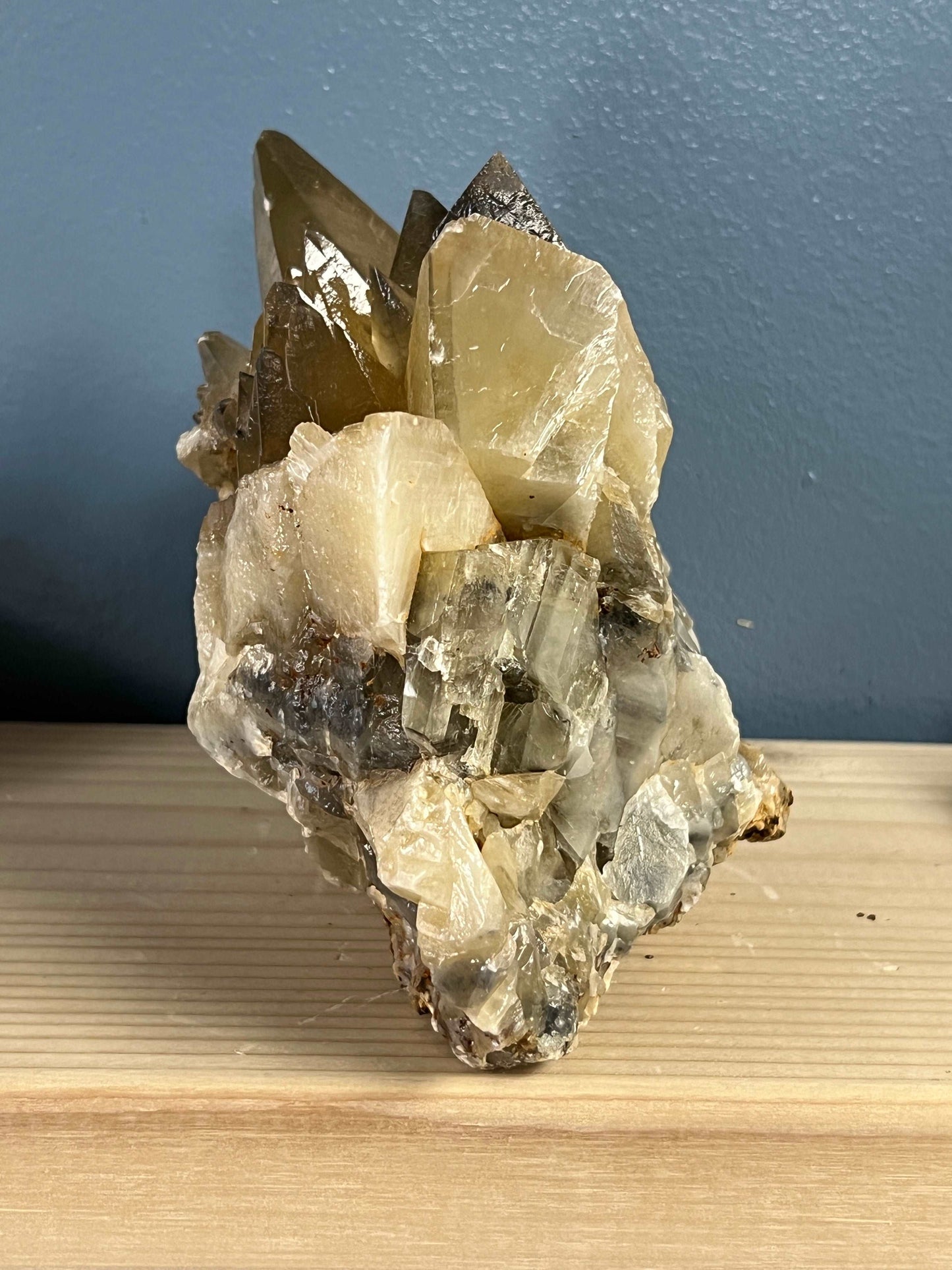 Smoky Dogtooth Calcite Cluster