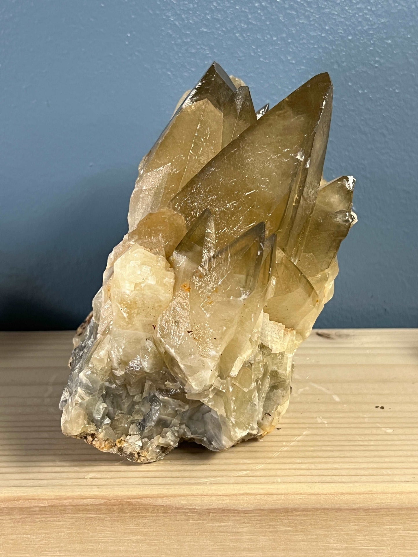 Smoky Dogtooth Calcite Cluster